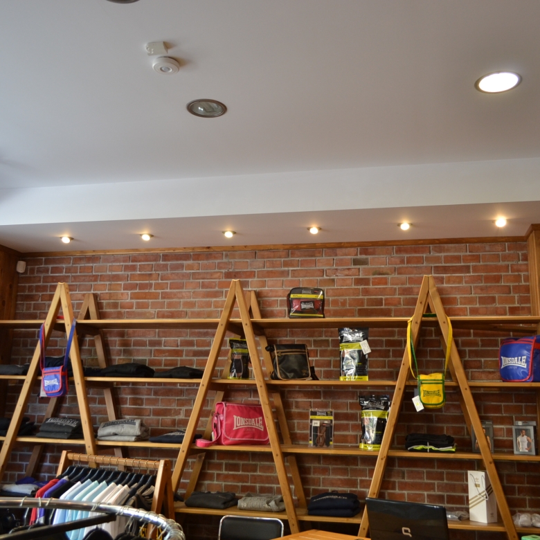 Shop in a new building