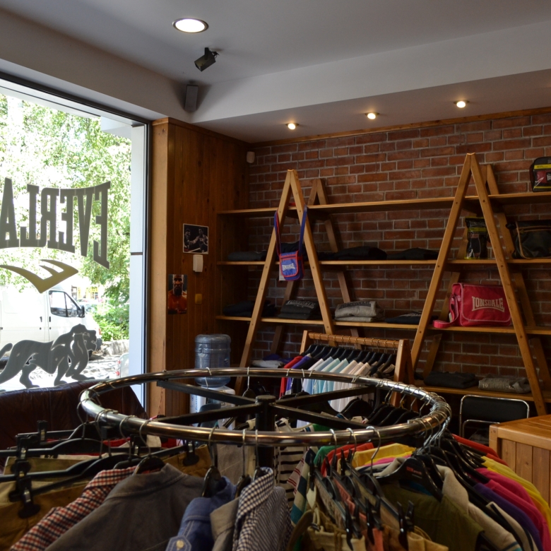 Shop in a new building