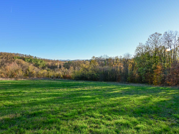 Terrain with southern exposure and a slight slope