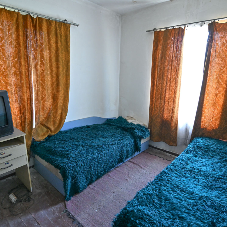 Small rural house on the edge of the village Gabene