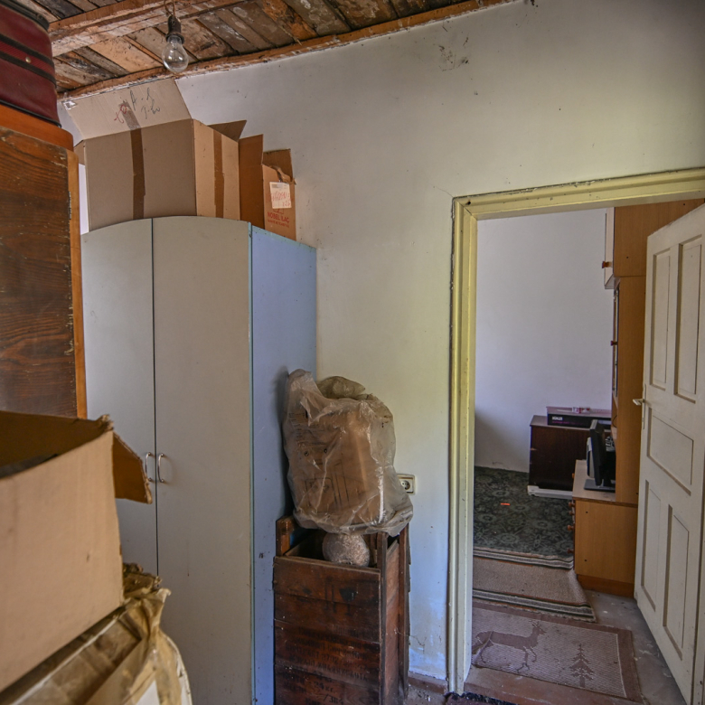 Small rural house on the edge of the village Gabene
